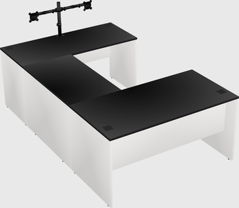 U-shaped desk