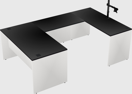 U-shaped desk