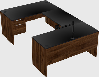 U-shaped desk