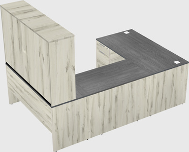 U-shaped desk