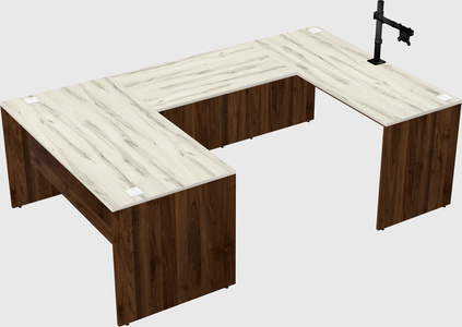 U-shaped desk