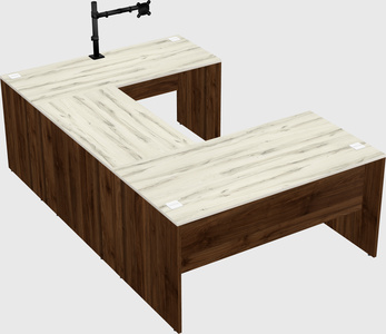U-shaped desk
