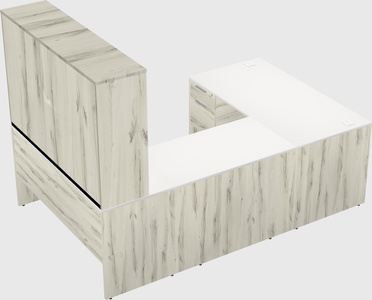 U-shaped desk