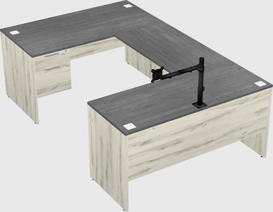 U-shaped desk