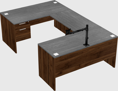 U-shaped desk