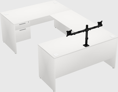 U-shaped desk