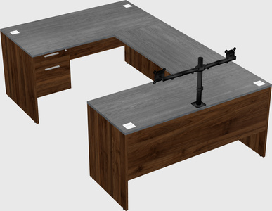 U-shaped desk