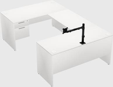 U-shaped desk