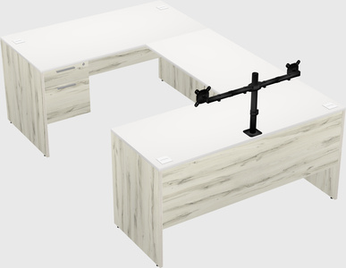 U-shaped desk