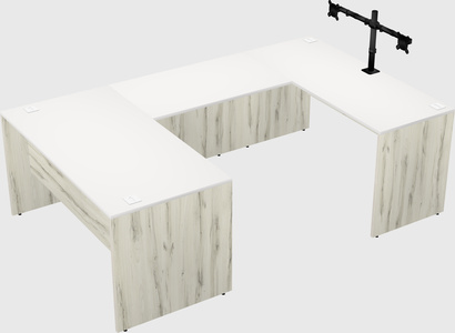U-shaped desk