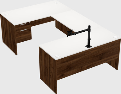 U-shaped desk