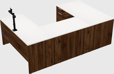 U-shaped desk