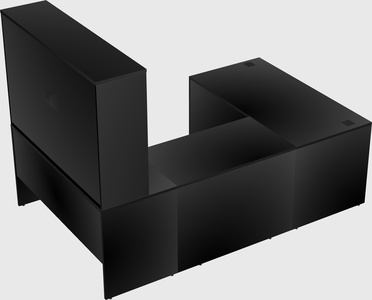 U-shaped desk