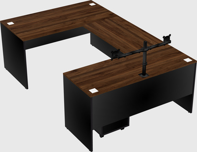 U-shaped desk