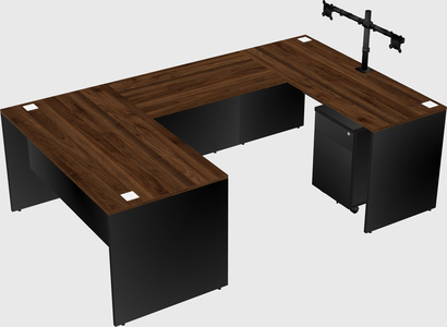 U-shaped desk