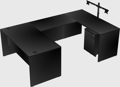 U-shaped desk
