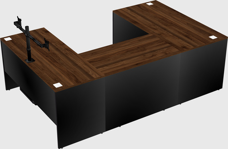 U-shaped desk