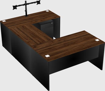 U-shaped desk