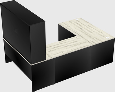 U-shaped desk