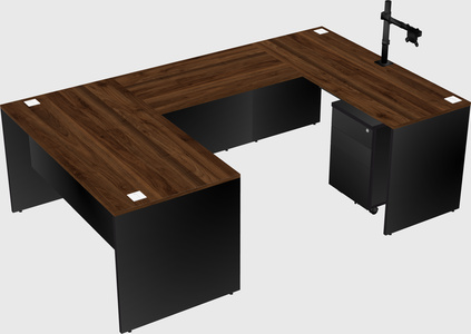 U-shaped desk