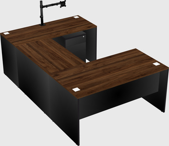 U-shaped desk