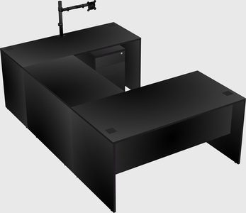 U-shaped desk