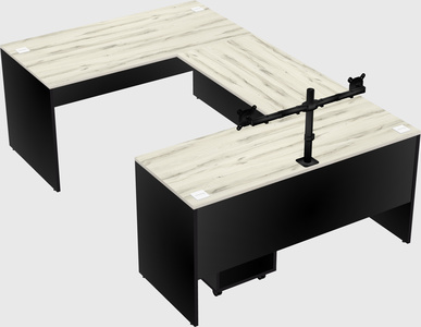 U-shaped desk