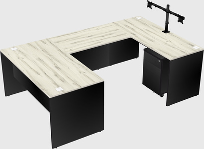 U-shaped desk