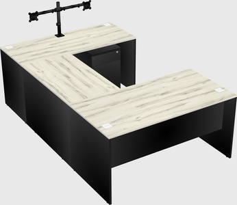 U-shaped desk