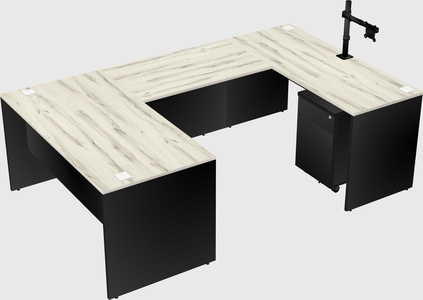 U-shaped desk
