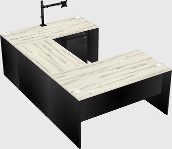 U-shaped desk