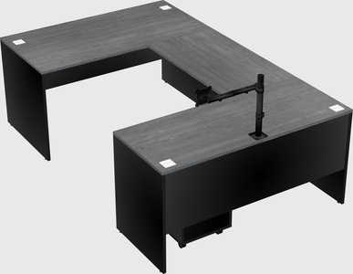 U-shaped desk