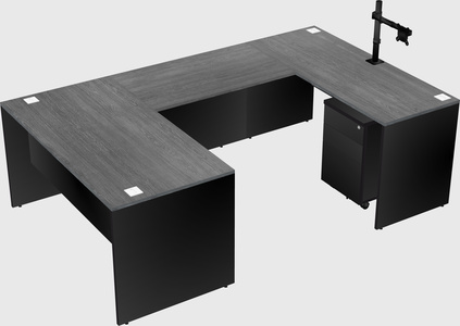 U-shaped desk