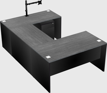 U-shaped desk
