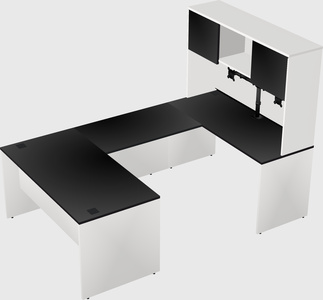 U-shaped desk