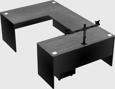 U-shaped desk