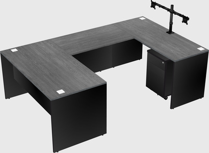 U-shaped desk