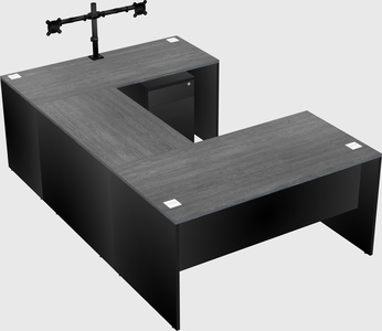 U-shaped desk