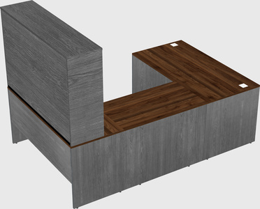U-shaped desk