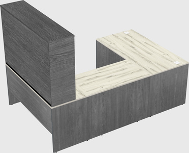 U-shaped desk
