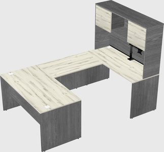 U-shaped desk