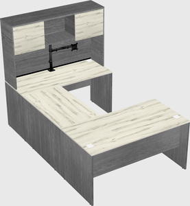 U-shaped desk