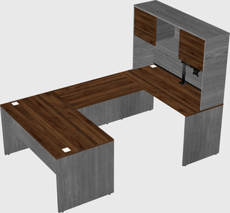 U-shaped desk