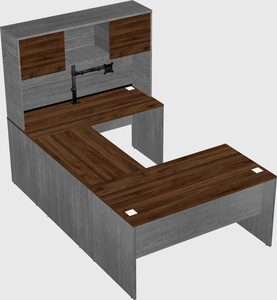 U-shaped desk