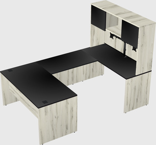 U-shaped desk