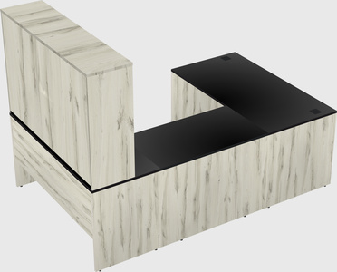 U-shaped desk