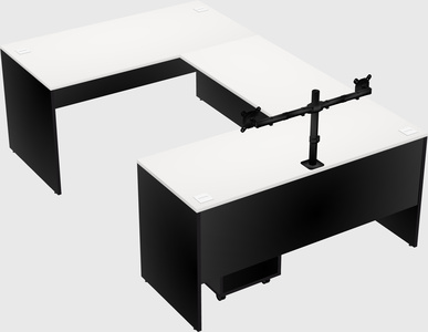 U-shaped desk