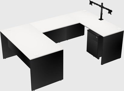 U-shaped desk