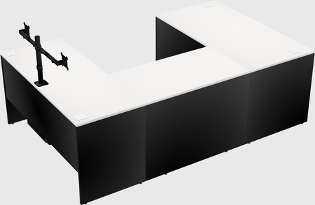 U-shaped desk
