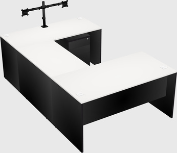 U-shaped desk